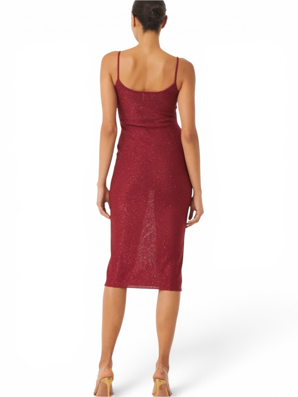 Misa Los Angeles Knit LISETTE DRESS in Lipstick red - Picture 9 of 14
